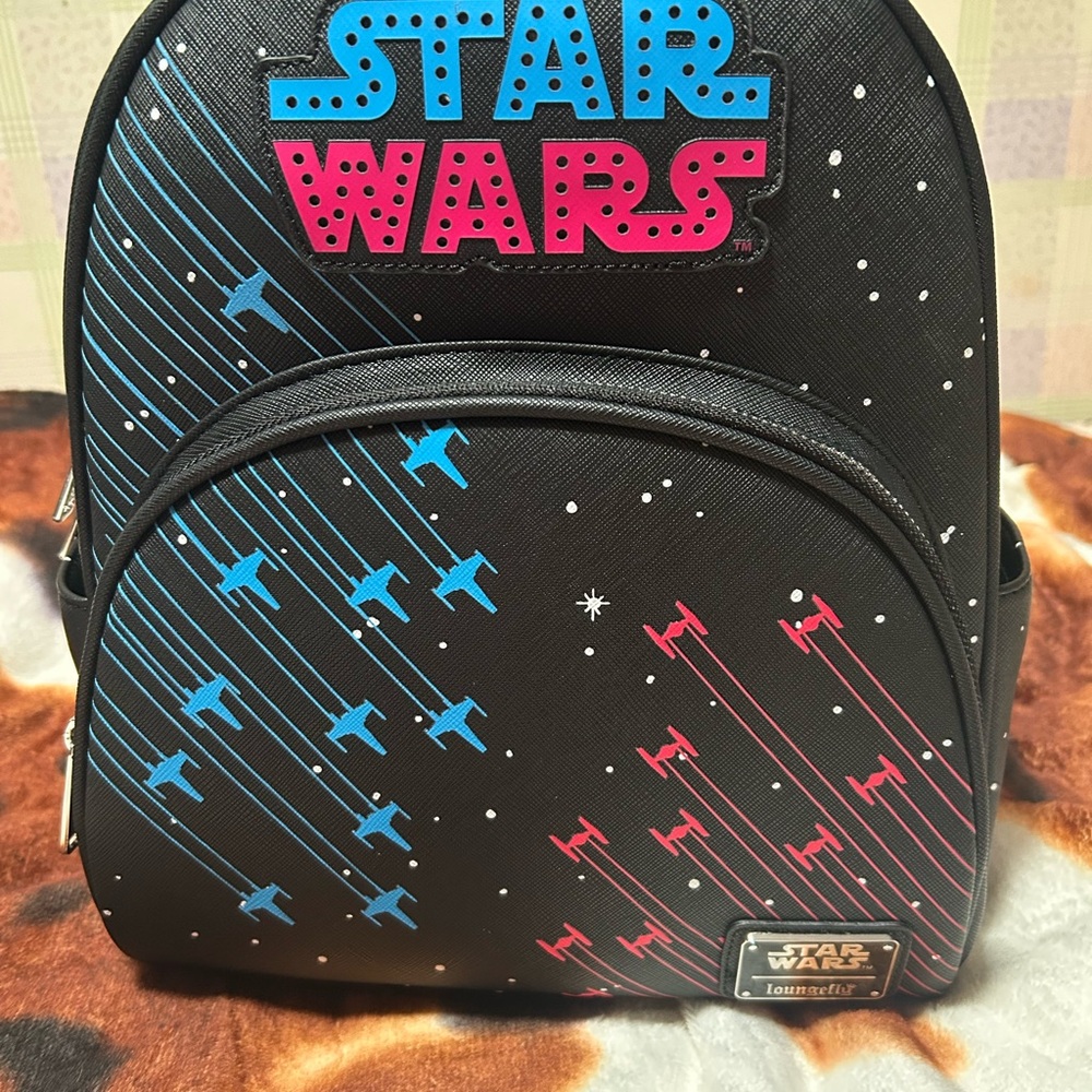 Loungefly Star Wars Black Backpack NWT